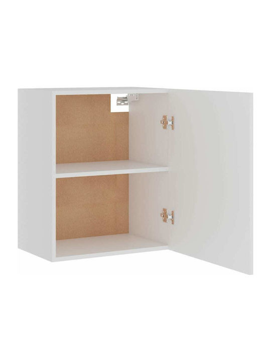 Wall Cabinet Λευκό L50xW31xH60cm