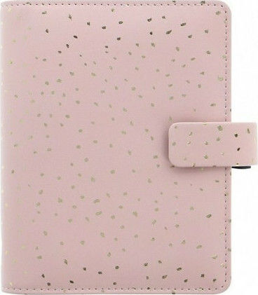 Filofax Εβδομαδιαίο Organizer Confetti Pocket Ροζ Δερμάτινο 12.7x14.5εκ. Rose