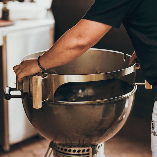 Moesta BBQ Smokin Pizzaring Δαχτυλίδι Στήριξης για Kettle Βάση για Wok από Ανοξείδωτο Ατσάλι