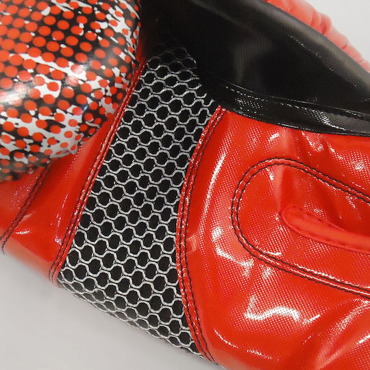 Olympus Sport Abstract Mexican Style Boxhandschuhe aus Synthetikleder für Kampf Schwarz