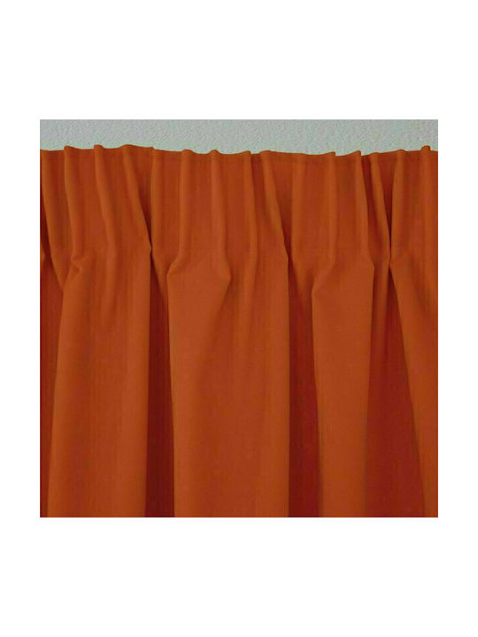 Lino Home Perdea Cu Coafură Line 503 Portocalie 145x295cm