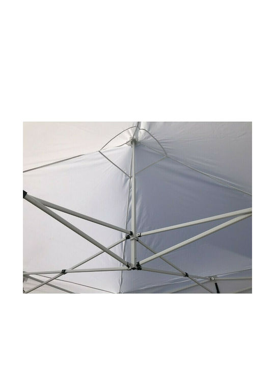 Epiplo-Fos Faltbarer Pavillon Garten Weiß 3x3m