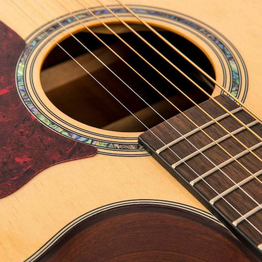 Vintage Semi-Akustik Gitarre VGA-990N Ausschnitt Natürlich