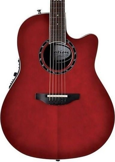Ovation Semi-Akustik Gitarre 2771AX Balladeer Standard Ausschnitt Bersten
