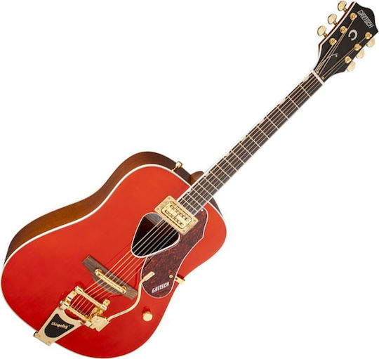 Gretsch Полуакустичен Китара G5034TFT Rancher Bigsby Savannah Sunset Червено