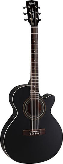 Cort Semi-Acoustic Guitar SFX-ME Cutaway Black Satin