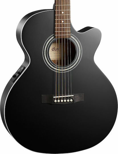 Cort Semi-Acoustic Guitar SFX-ME Cutaway Black Satin
