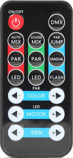 Max Audio Bewegtes Licht LED PAR DMX Partybar3 4x Magic Ball RGB mit Fernbedienung
