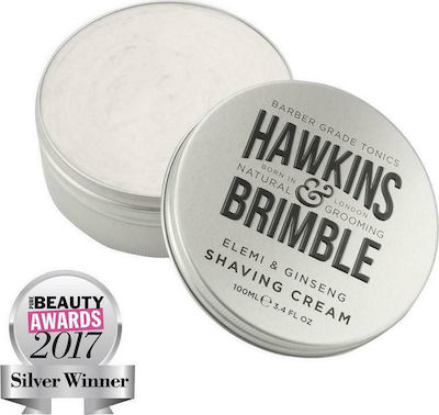 Hawkins & Brimble Shaving Cream Creme Rasieren mit Aloe für empfindliche Haut 100ml HAW005