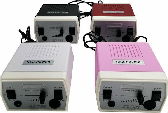 JSDA JD700 Τροχός Νυχιών Ρεύματος 40W Ροζ 30000 Στροφών με Πεντάλ
