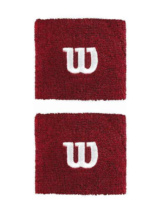 Wilson Athletic Wristbands Red Small