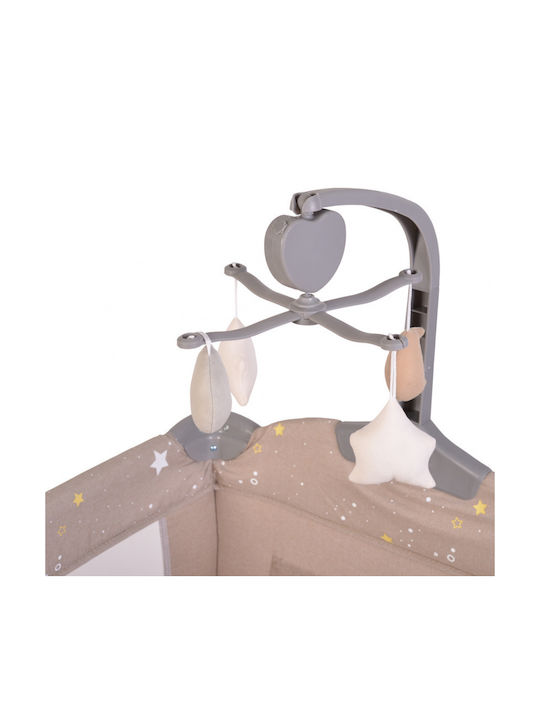 Cangaroo Once Upon A Time Playpen 2 Levels with Mattress Beige 125x62cm