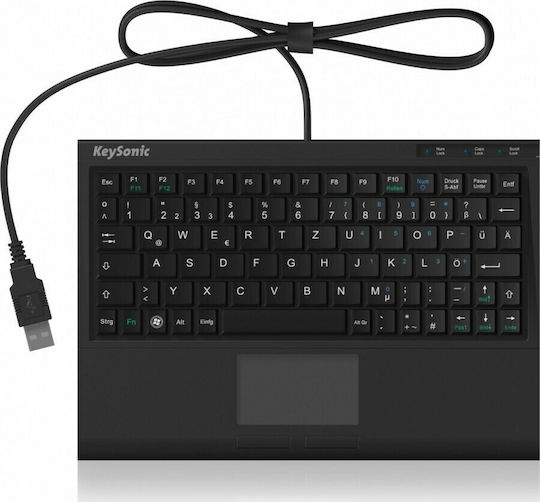 KeySonic ACK-3410 Πληκτρολόγιο με Touchpad Αγγλικό US