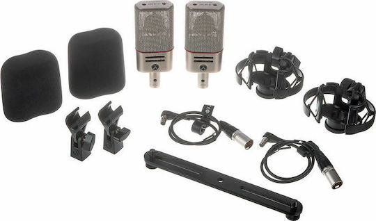 Austrian Audio OC818 Dual Set Plus Комплект Кондензаторен Микрофон XLR Шоково монтиран за Студио в Черен Цвят