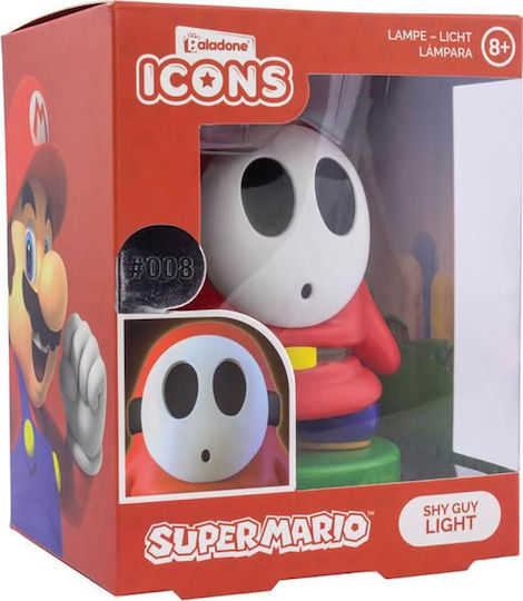 Paladone Kids Decorative Lamp Super Mario Shy Guy Icon Multicolour Paladone Kids Decorative Lamp Super Mario Shy Guy Icon Multicolour