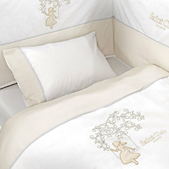 Saint Clair Baby Crib Bedding Set Tina 6pcs Beige