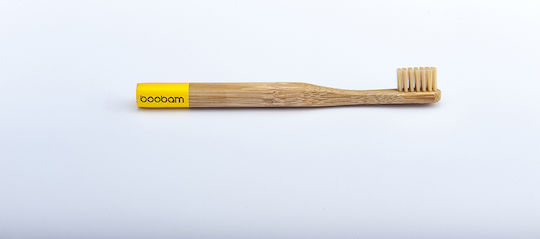 Boobam Brush Style Παιδική Οδοντόβουρτσα για 3+ Χρονών Yellow