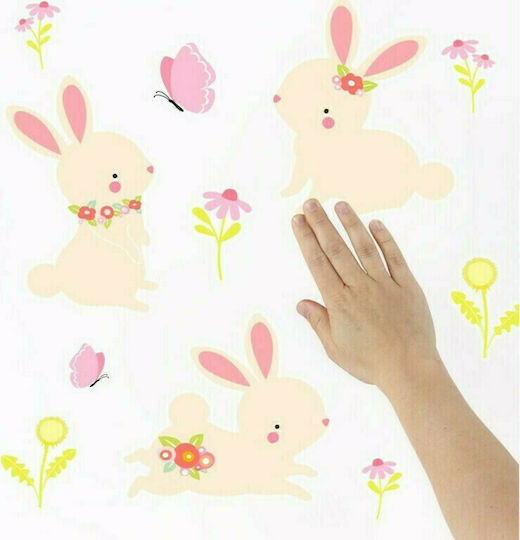 A Little Lovely Company Kinder Wandsticker Bunny 35x50cm 28 Stück