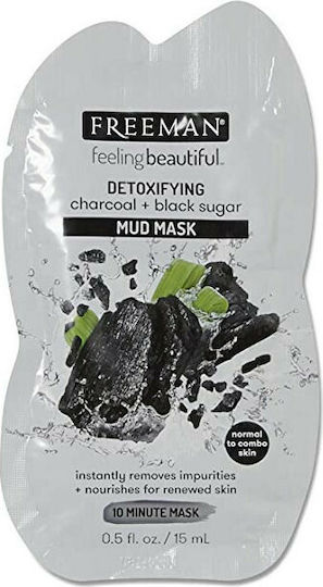 Freeman FeelingBeautiful Black Sugar Μάσκα Προσώπου 15ml