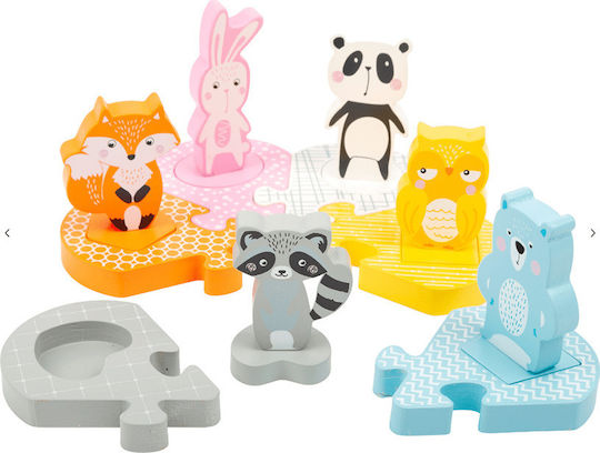 Wooden Kids Peg Puzzle Animals for 2+ years+ Years 6pcs Small Foot