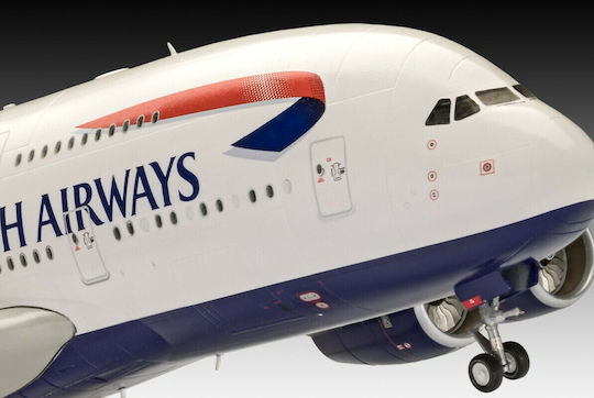 Revell A380-800 British Airways Static Airplane Model 1:144 50.4x55.5cm 163pcs AIRWAYS-