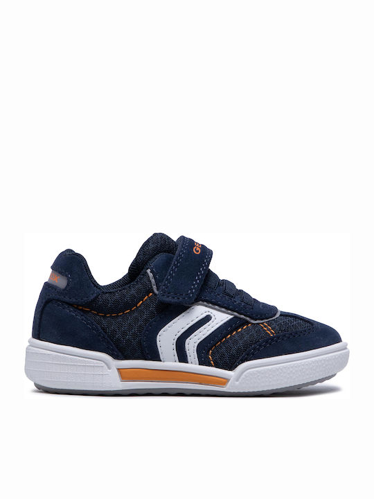 Geox Παιδικά Sneakers Poseido Ανατομικά για Αγόρι Navy Μπλε