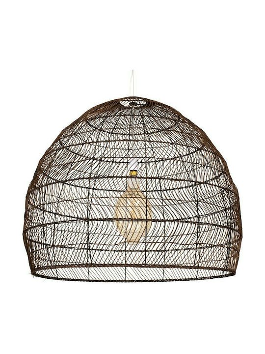 GloboStar Malibu Brown Boho Bell Pendant Ceiling Light with E27 Socket 97x100x86cm