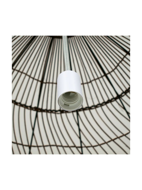 GloboStar Malibu Brown Boho Bell Pendant Ceiling Light with E27 Socket 97x100x86cm