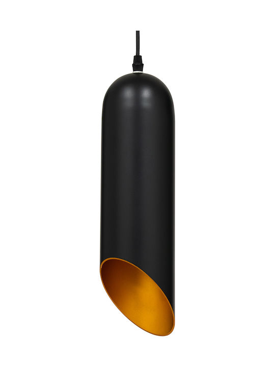 GloboStar Carson Pendant Light Suspension Bell for Socket E27 Black