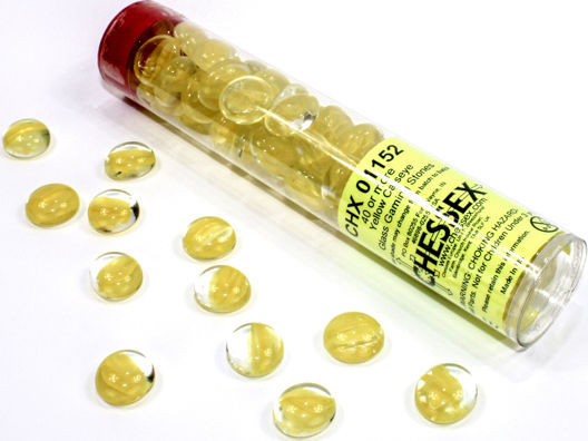 Chessex Token Catseye Yellow Glass Stones Tokens 40τμχ 40τμχ