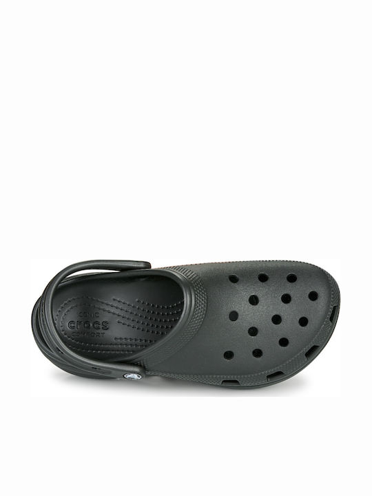 Crocs Classic Platform Clog Ανατομικά Σαμπό Μαύρα