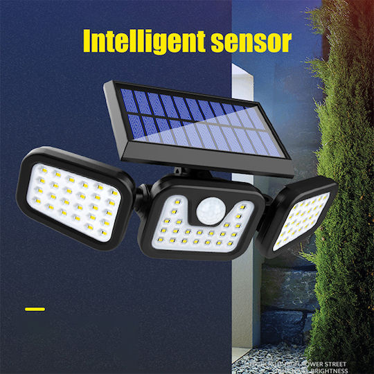 Waterproof Solar LED Flood Light 7W Cold White with Motion Sensor IP44