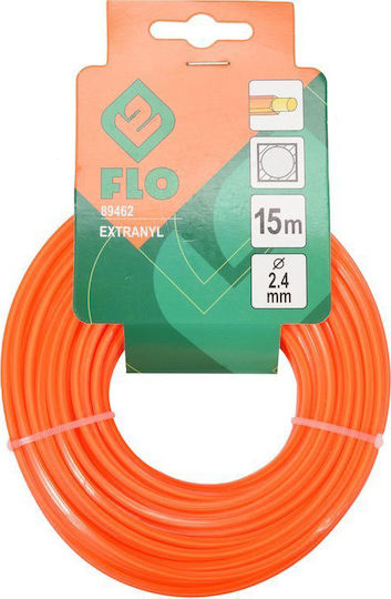 Flo Extranyl Μεσινέζα Τετράγωνη Μήκους 15m και Πάχους 2.4mm