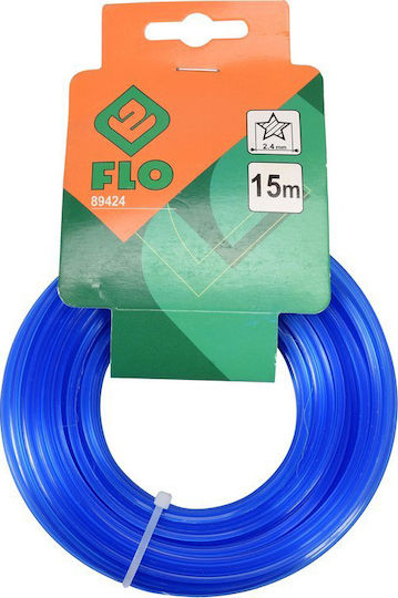 Flo Star Μεσινέζα Στρογγυλή Μήκους 15m και Πάχους 2.4mm