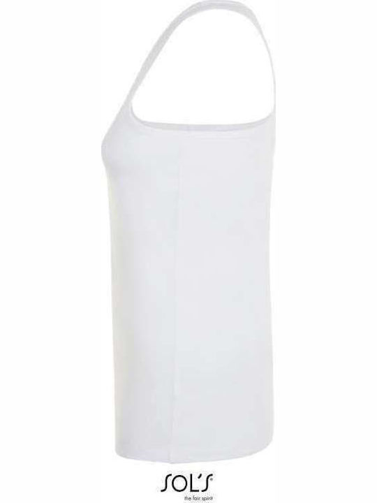 Sol's Justin Women's Sleeveless Promotional Blouse White