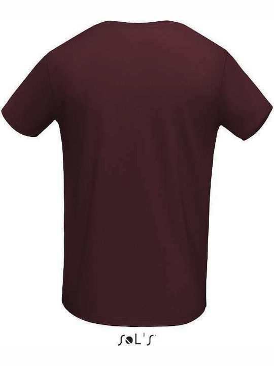 Sol's Martin Men's Short Sleeve Promotional T-Shirt Oxblood