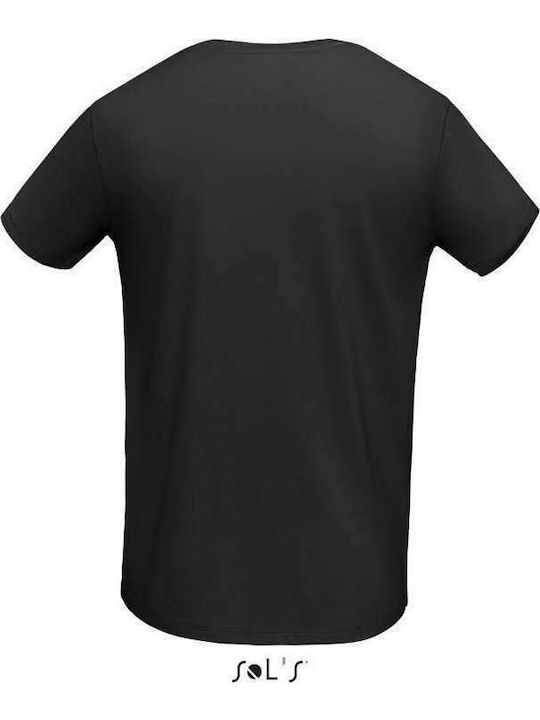 Sol's Martin Men's Short Sleeve Promotional T-Shirt Black 02855-312