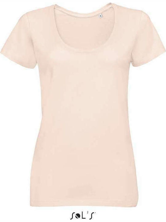 Sol's Metropolitan Women's Short Sleeve Promotional T-Shirt Creamy Pink