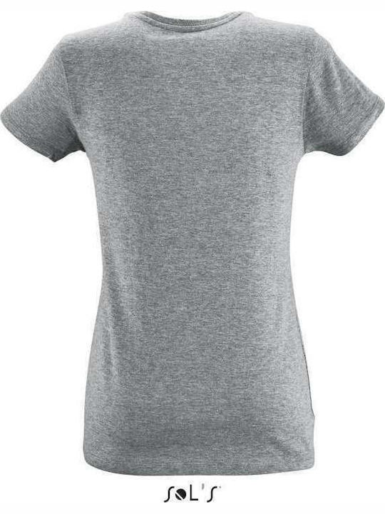 Sol's Metropolitan Women's Short Sleeve Promotional T-Shirt Grey Melange