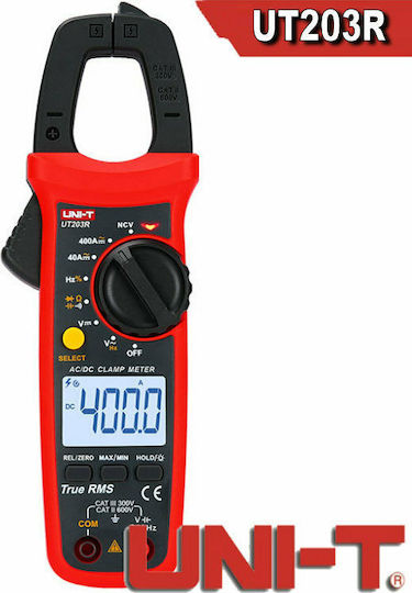 Uni-T Αμπεροτσιμπίδα Ψηφιακή 400A AC UT203R True RMS