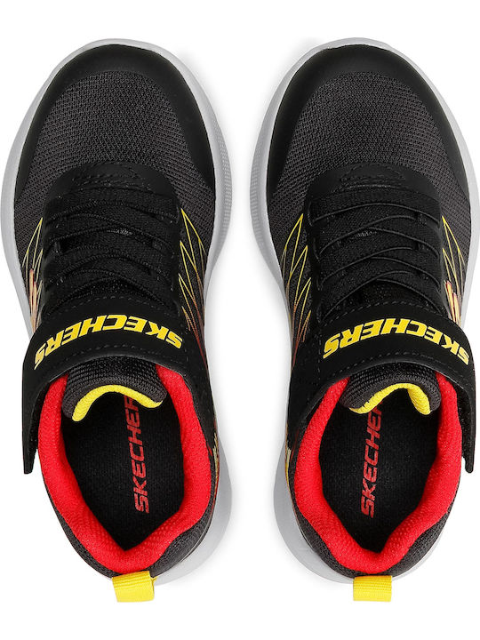 Texlor Αθλητικά Παιδικά Παπούτσια Running με Σκρατς Μαύρα