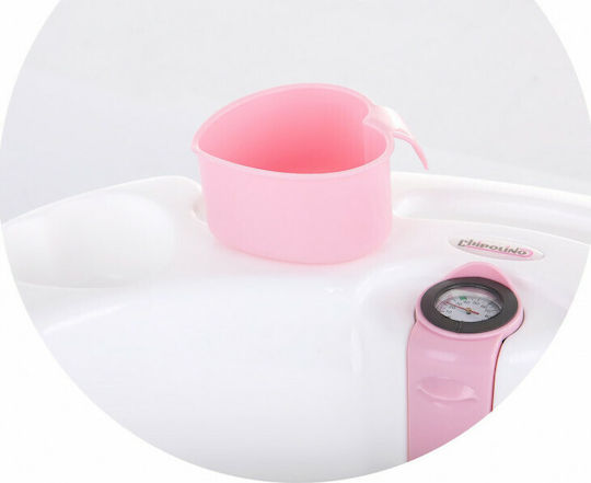 Chipolino Μπανιέρα Μωρού με Βάση Vela με Θερμόμετρο Pink