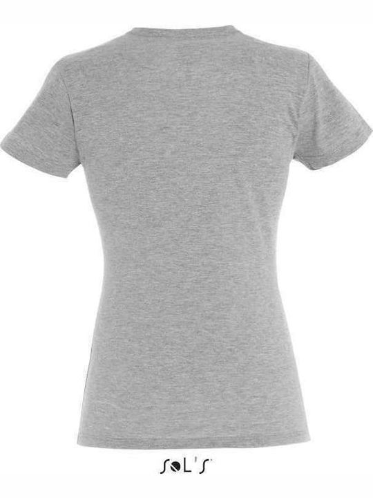 Sol's Miss Women's Short Sleeve Promotional T-Shirt Grey Melange 11386-350