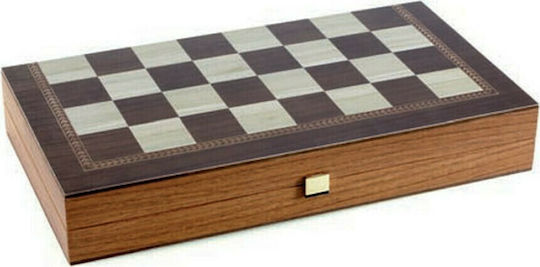 Manopoulos Laminat Stejar Lucrat manual Table din Lemn de Măslin cu Piese 30x30cm