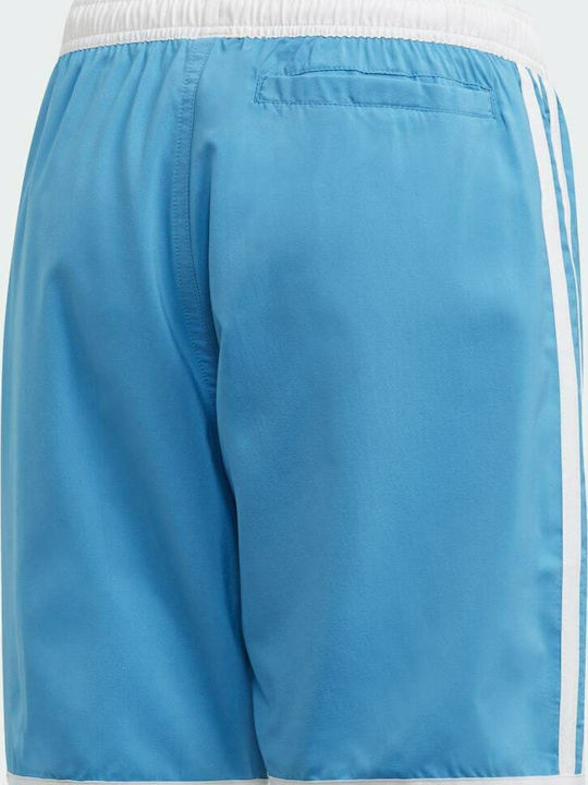 adidas 3-Stripes Kids Swimwear Swim Shorts Light Blue