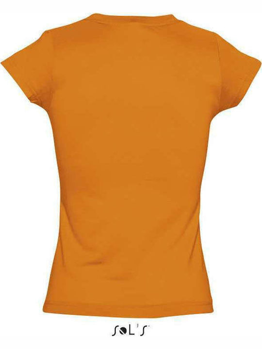 Sol's Moon Women's Short Sleeve Promotional T-Shirt Orange 11388-400