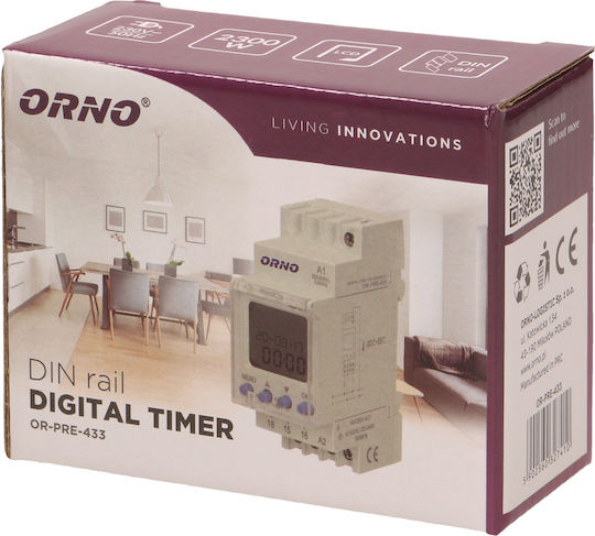 Orno Digital Time Delay Relay Weekly With Standby PRE-433