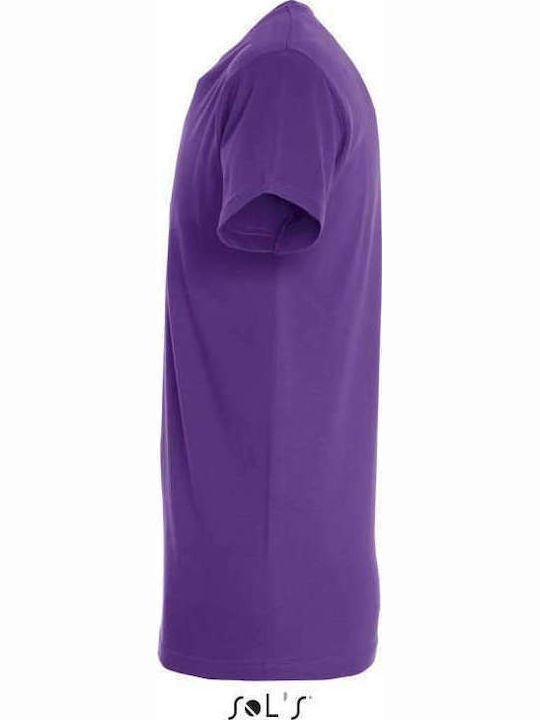 Sol's Regent Ανδρικό Διαφημιστικό T-shirt Κοντομάνικο Light Purple
