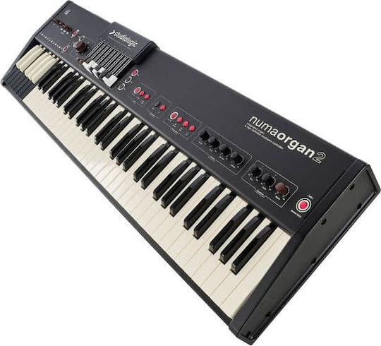 StudioLogic Electric Stage Piano Numa Organ 2 with 73 Semi-Weighted Keys and Connection with Headphones and Computer Black