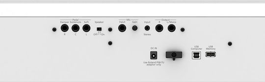 Roland Electric Stage Piano FP-60X Set with 88 Weighted Keys Built-in Speakers and Connection with Headphones and Computer White